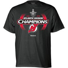 DEVILS   Reebok New Jersey Devils 2009 Atlantic Division Champions Locker Room Graphic T shirt   NHL SHOP EXCLUSIVE